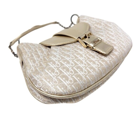 Christian Dior Vintage 2002 Trotter Monogram Chain Mini Bag Pchette [106217] - Picture 8 of 16